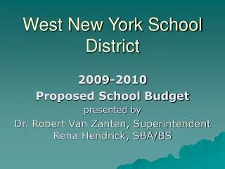 West New York School District