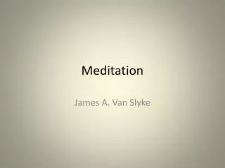 Meditation