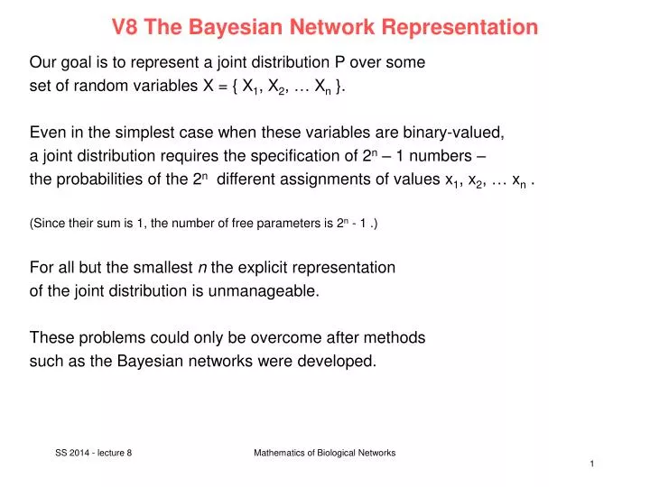 v8 the bayesian network representation