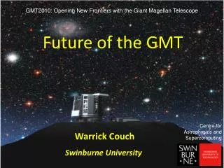 Future of the GMT