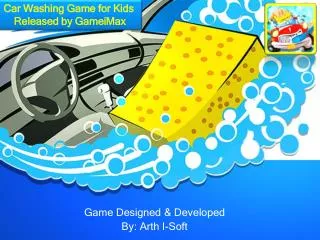 Car Washing Game for Kids Released by GameiMax