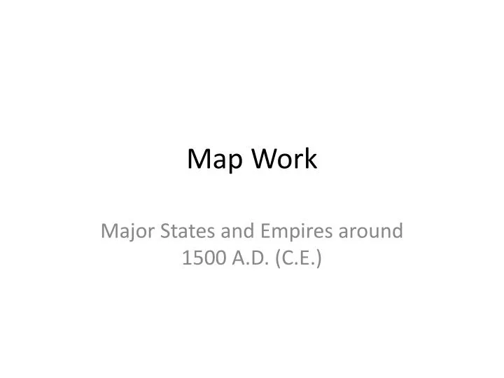 map work