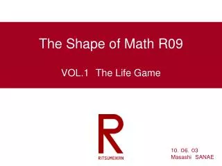 The Shape of Math R09
