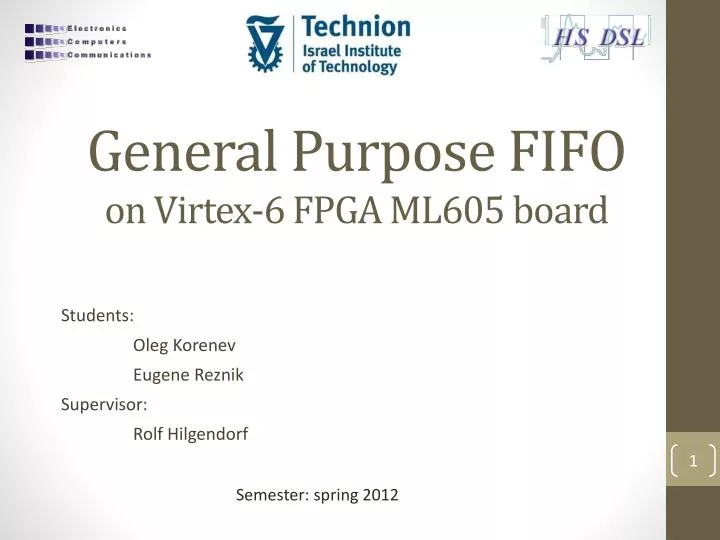 general purpose fifo on virtex 6 fpga ml605 board