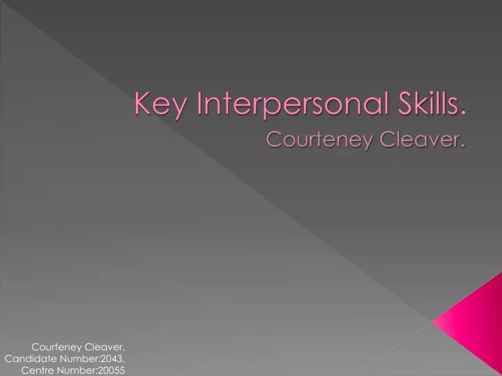 key interpersonal skills