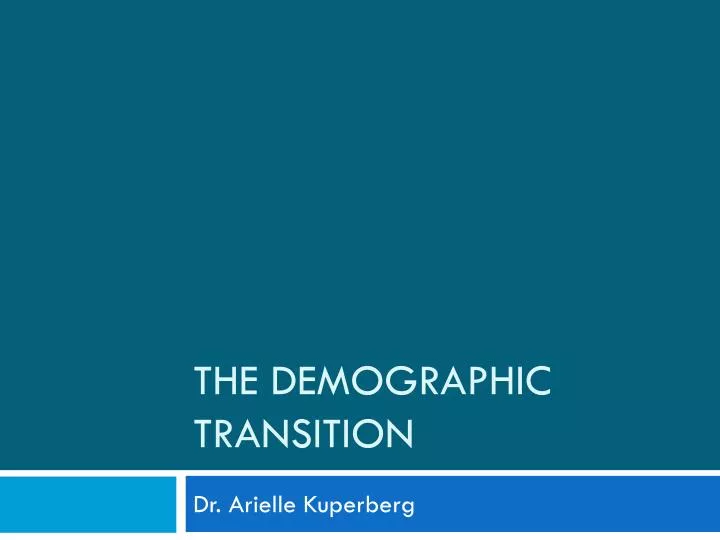 the demographic transition