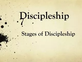 Discipleship 7