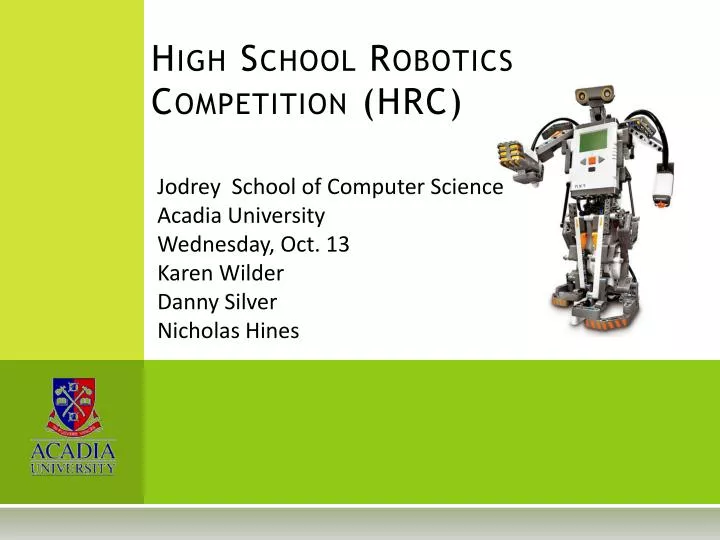 high school robotics competition hrc