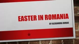 Easter in Romania