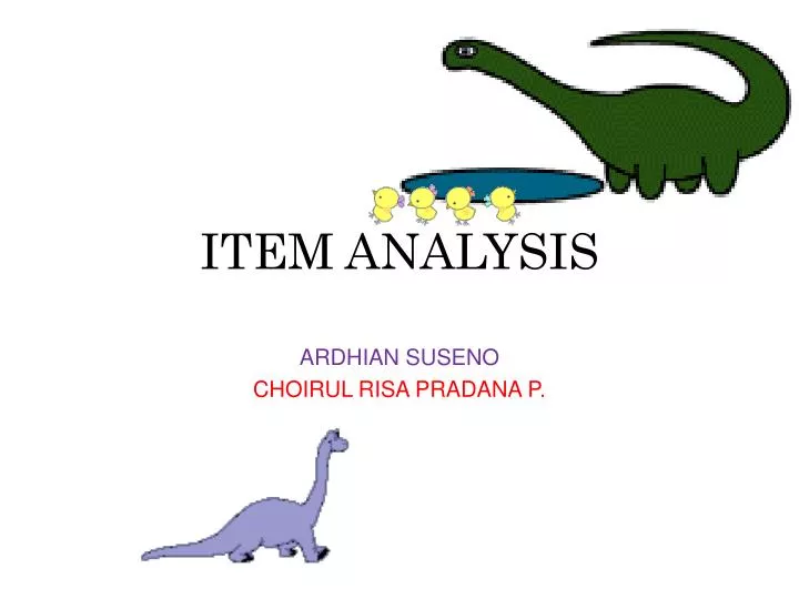 item analysis