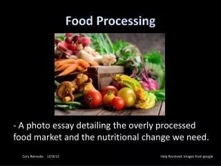 Food Processing