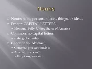 Nouns
