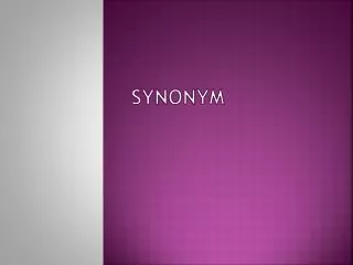 synonym