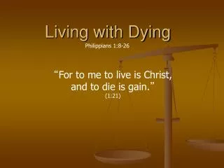 Living with Dying