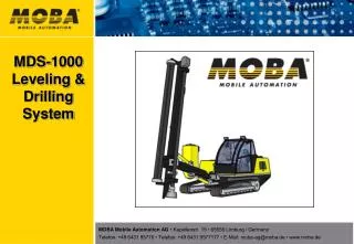 MDS-1000 Leveling &amp; Drilling System