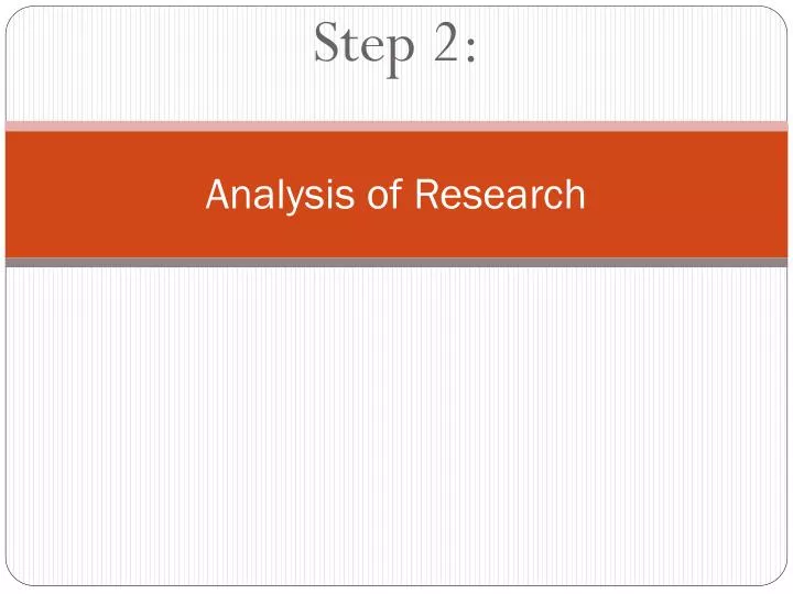 analysis of research