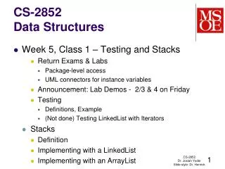 CS-2852 Data Structures