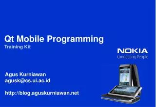Qt Mobile Programming Training Kit