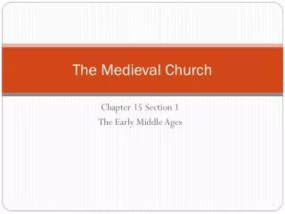 the medieval church