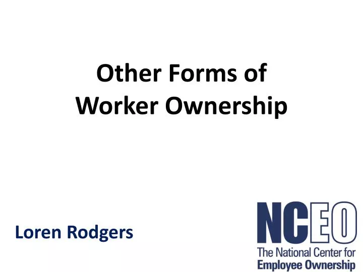 other forms of worker ownership
