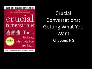 Crucial Conversations: Getting What You Want