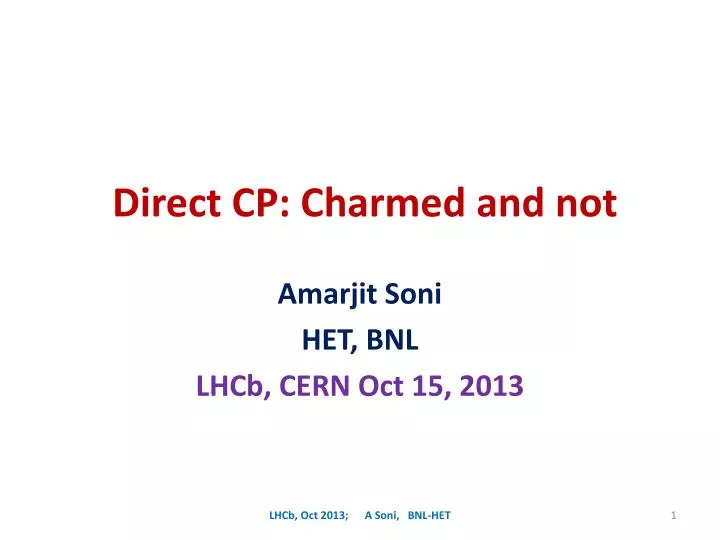 direct cp charmed and not