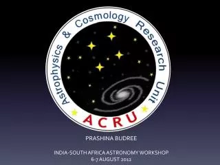 ASTRONOMY OUTREACH AT UKZN