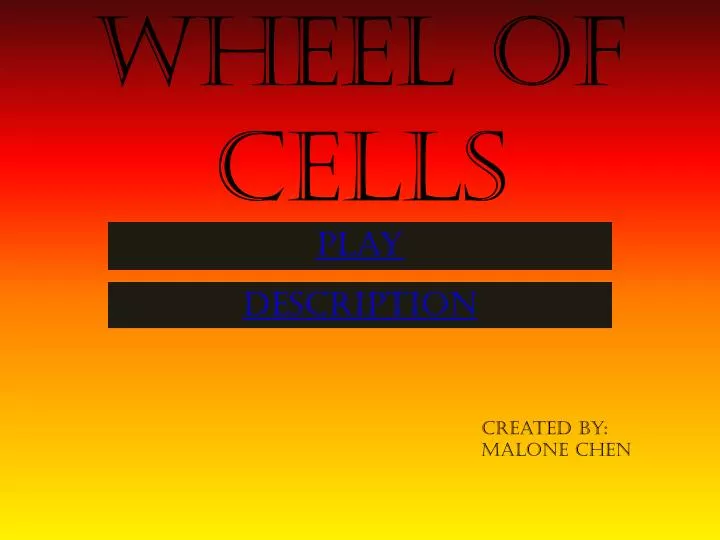 wheel of cells