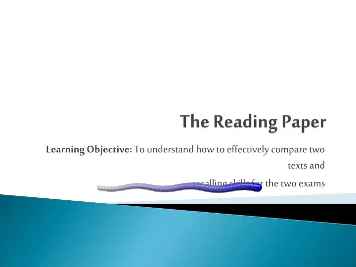 the reading paper