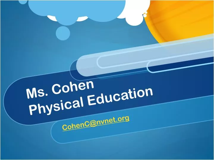 ms cohen physical education