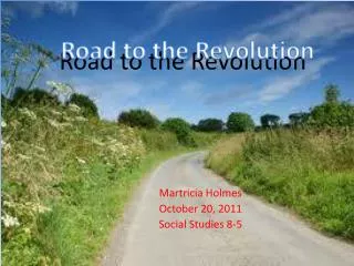 Road t o the Revolution