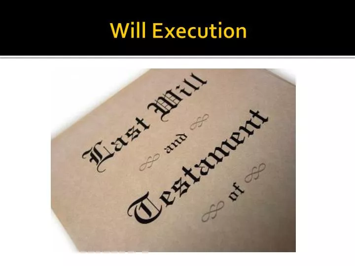 will execution
