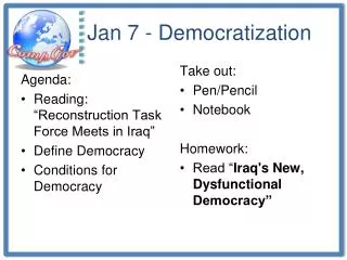 Jan 7 - Democratization