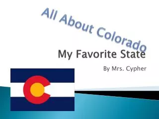 my favorite state