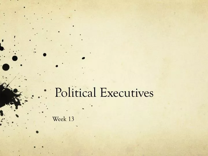 political executives