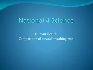 National 4 Science