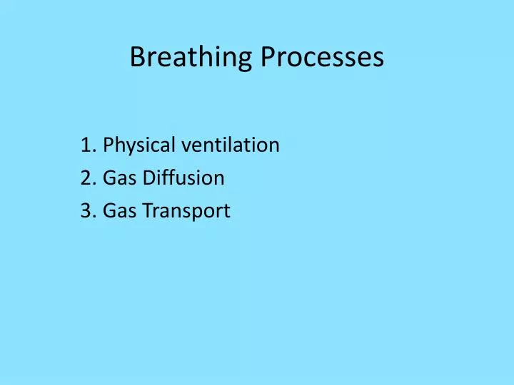 breathing processes