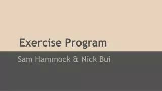 Exercise Program