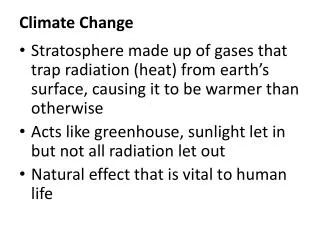 Climate Change