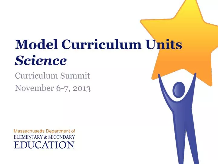 model curriculum units science