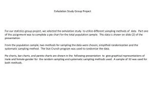 Exhalation Study Group Project