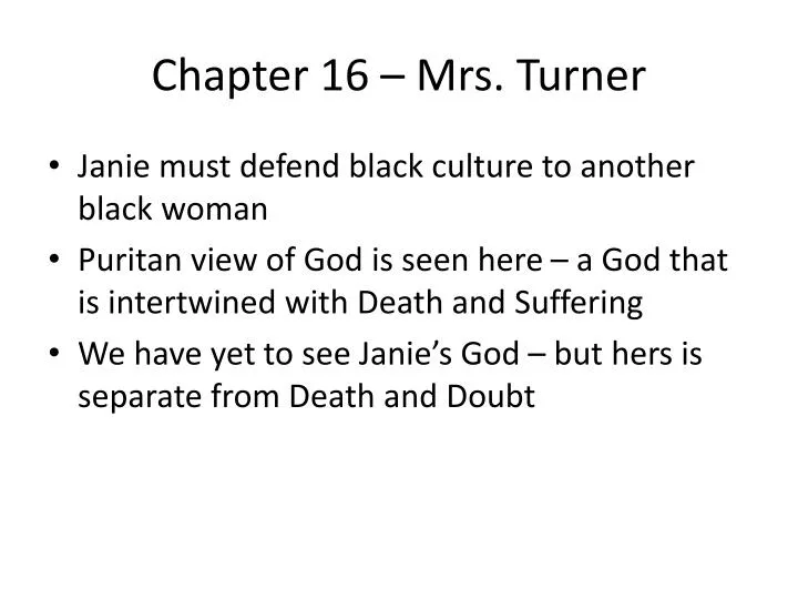 chapter 16 mrs turner