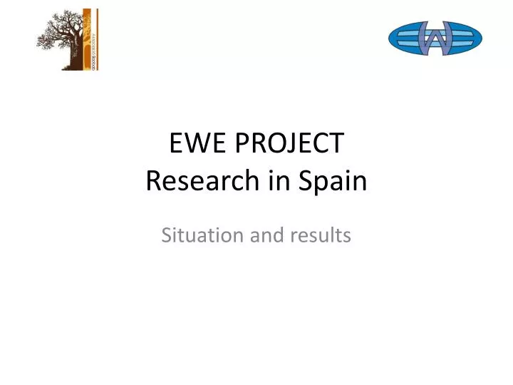ewe project research in spain