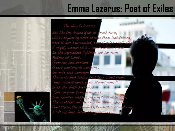 emma lazarus poet of exiles
