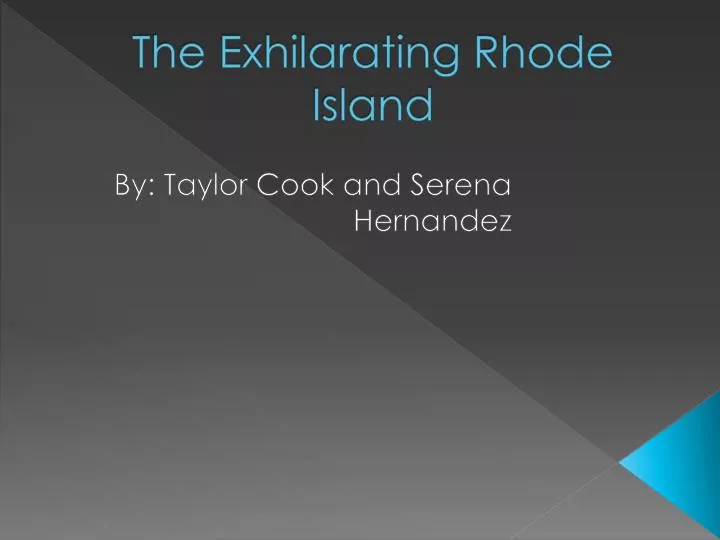 the exhilarating rhode island