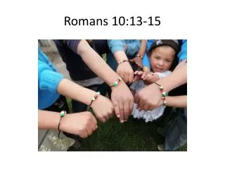 Romans 10:13-15