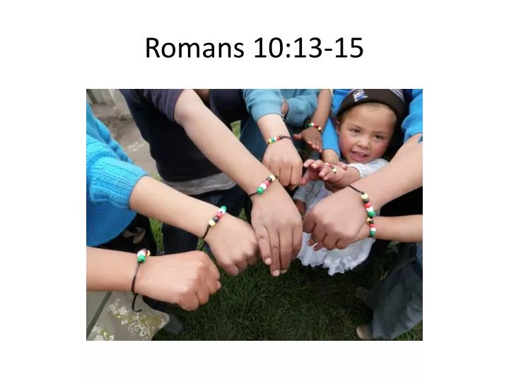 romans 10 13 15