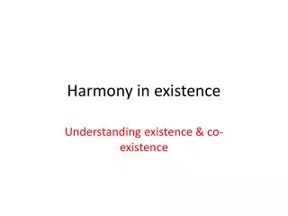 PPT - Harmony in nature PowerPoint Presentation, free download - ID:2775311