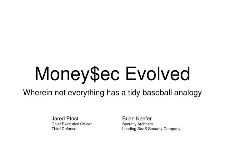 money ec evolved