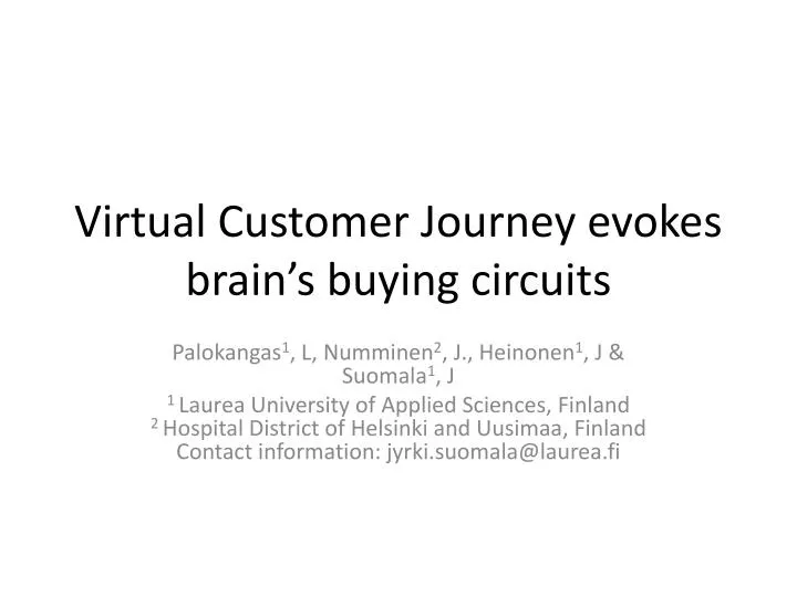 virtual customer journey evokes brain s buying circuits